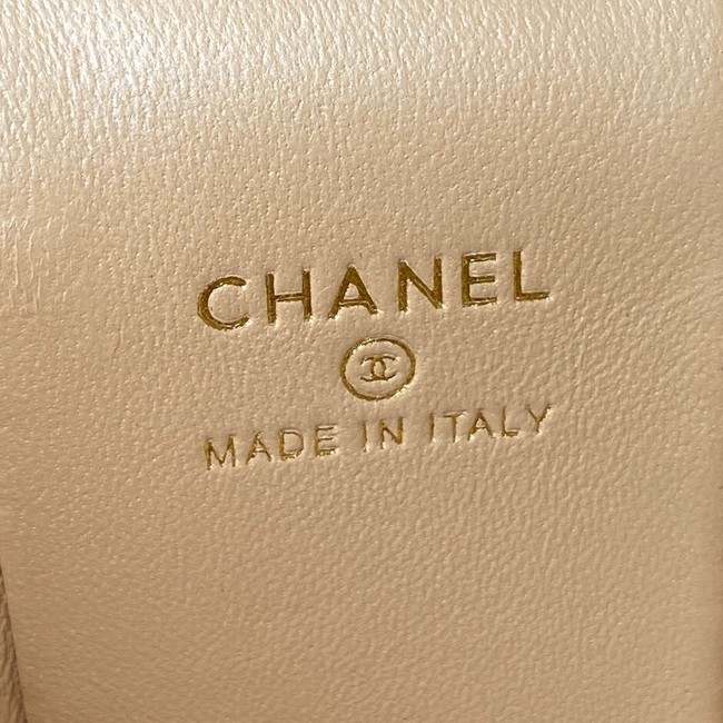 Chanel lambskin top handle bag AP2730 black