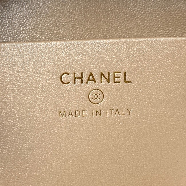 Chanel lambskin top handle bag AP27301 black