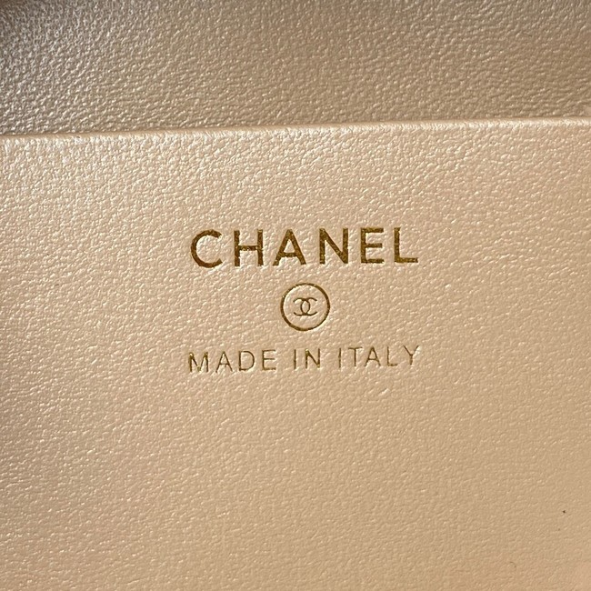 Chanel lambskin top handle bag AP27301 black