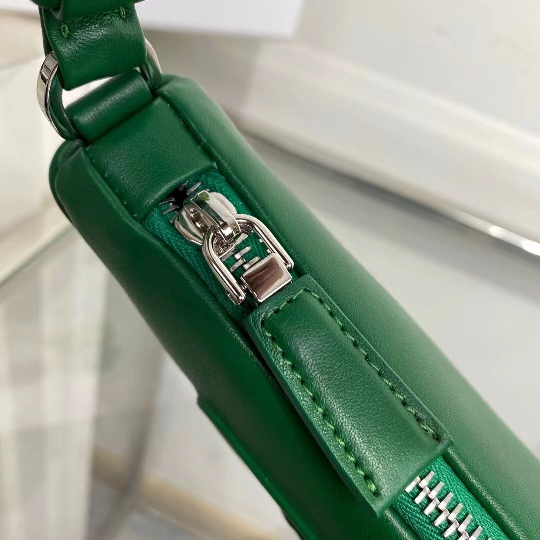 Prada Padded nappa leather handbag 1BE003 green