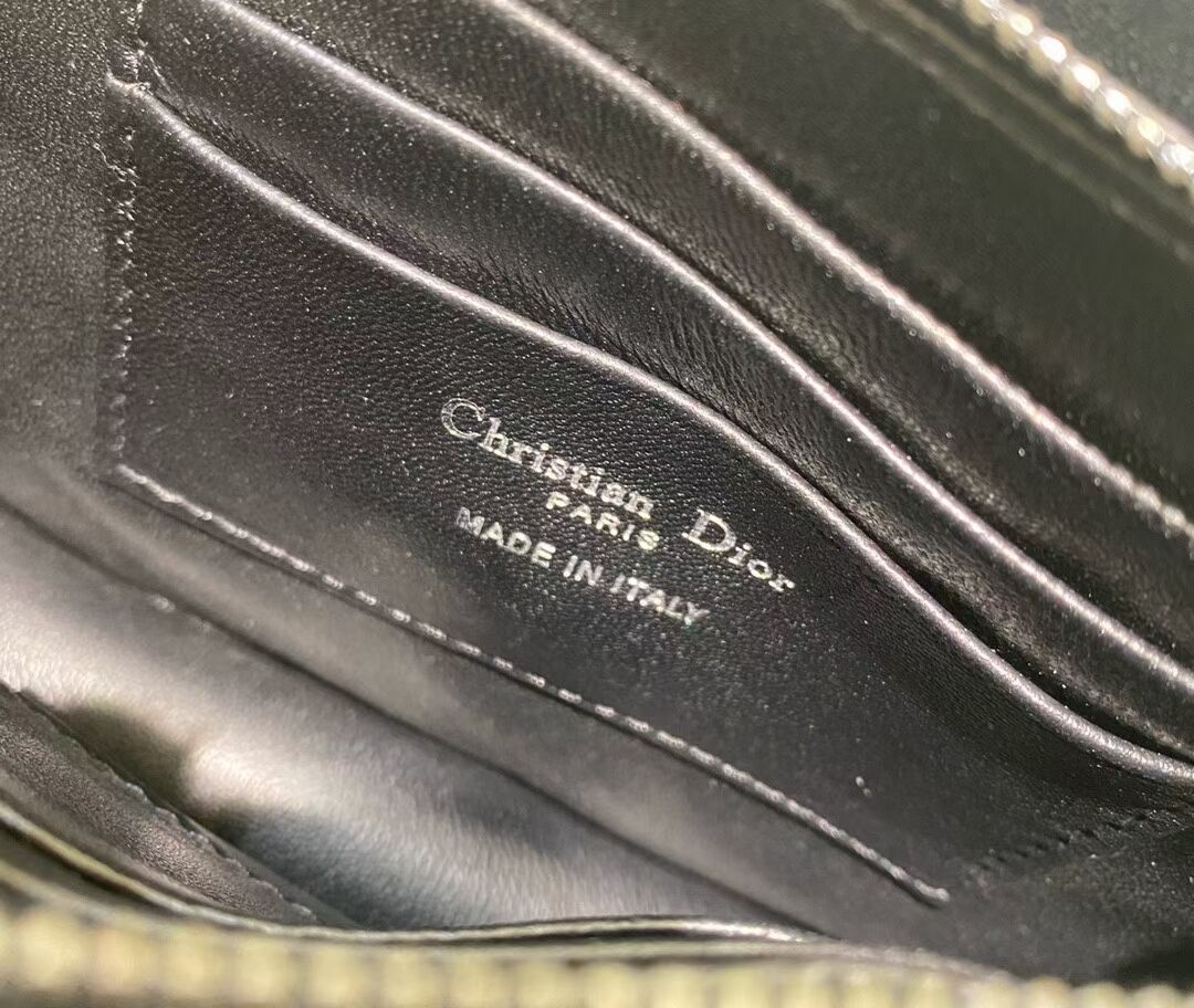 DIOR MINI BOBBY BAG Cannage Calfskin C2806 black