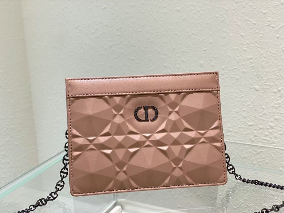 DIOR MINI BOBBY BAG Cannage Calfskin C2806 pink