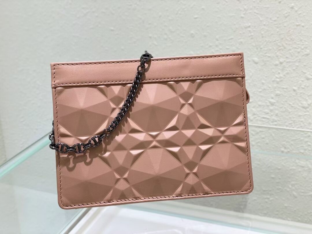 DIOR MINI BOBBY BAG Cannage Calfskin C2806 pink