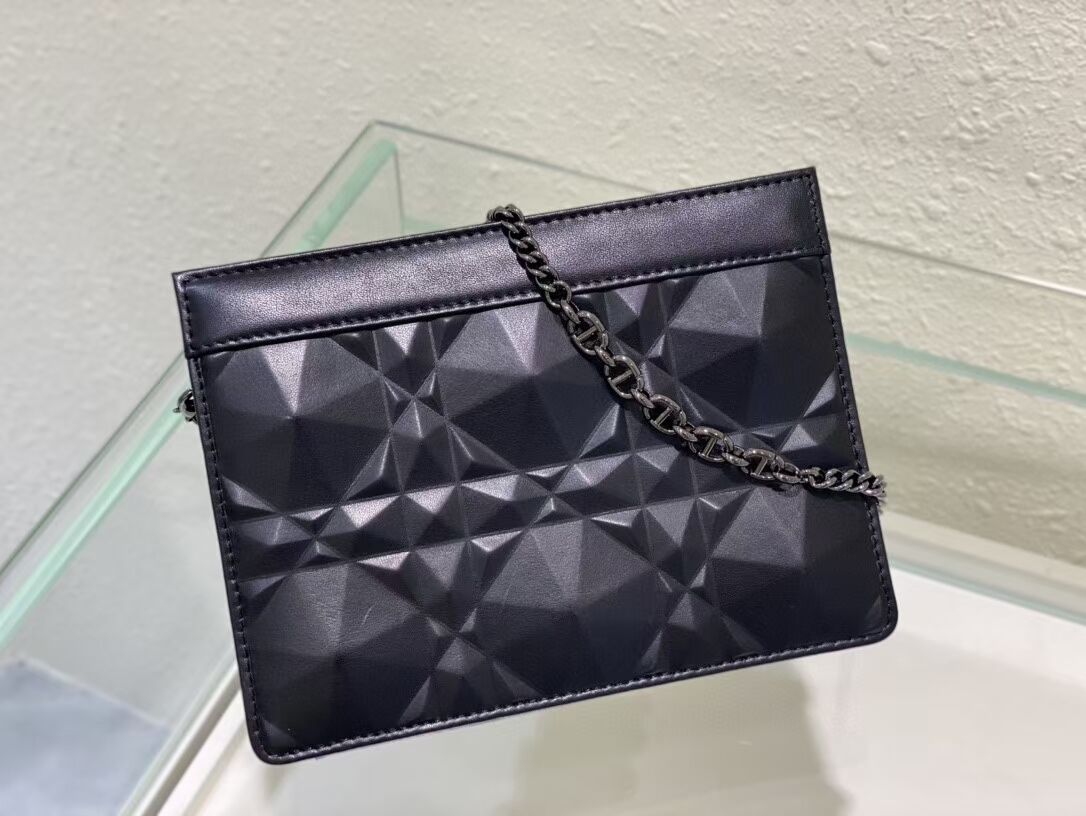 DIOR MINI BOBBY BAG Cannage Calfskin C2806 black