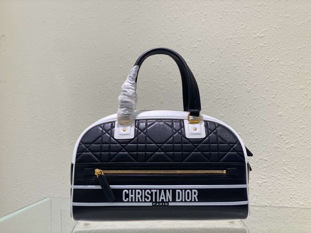 DIOR medium leather tote Bag B9189 black