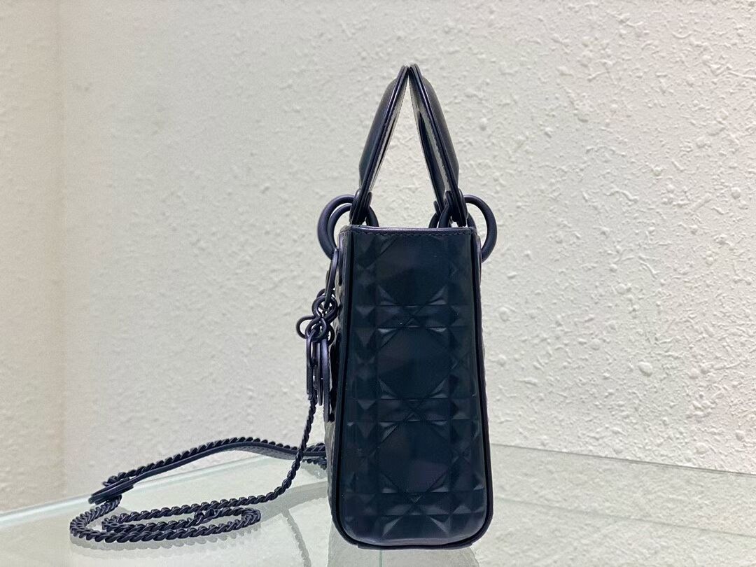 MINI LADY DIOR BAG Cannage Calfskin C2815 black