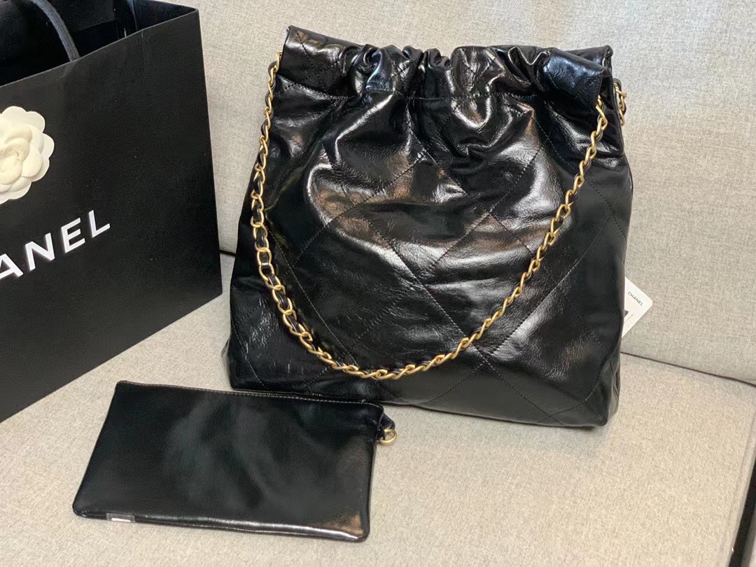 Chanel Calf leather shopping bag AS3261 black