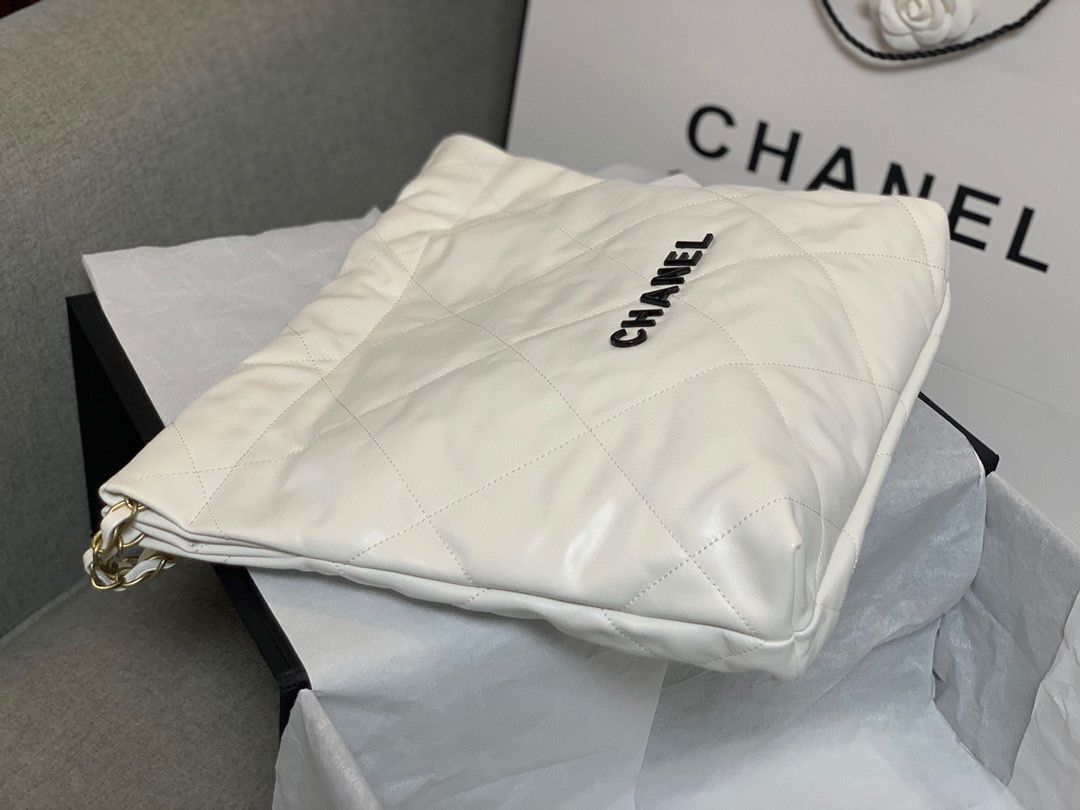 Chanel Calf leather shopping bag AS3261 White