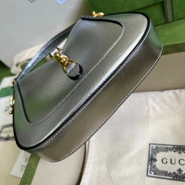 Gucci Jackie 1961 lame mini bag 675799 Silver