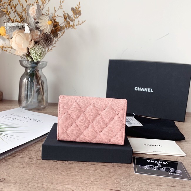 Chanel card holder Calfskin AP2735 pink