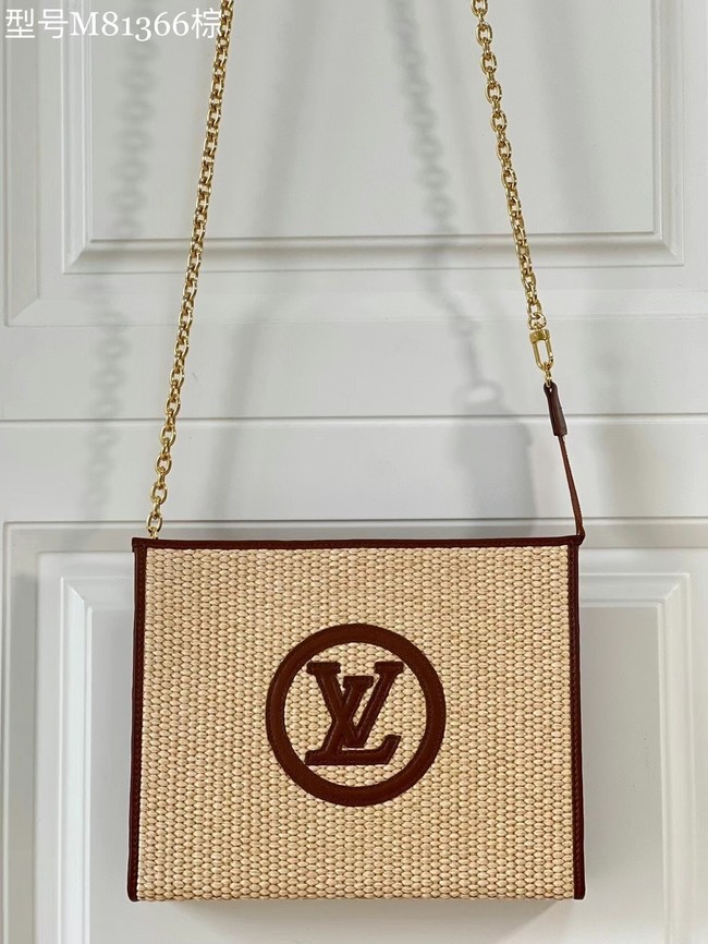 Louis Vuitton TOILETRY POUCH ON CHAIN M81366 Caramel Brown