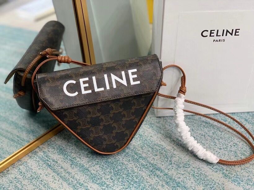 Celine MINI CABAS VERTICAL IN TRIOMPHE CANVAS 194355