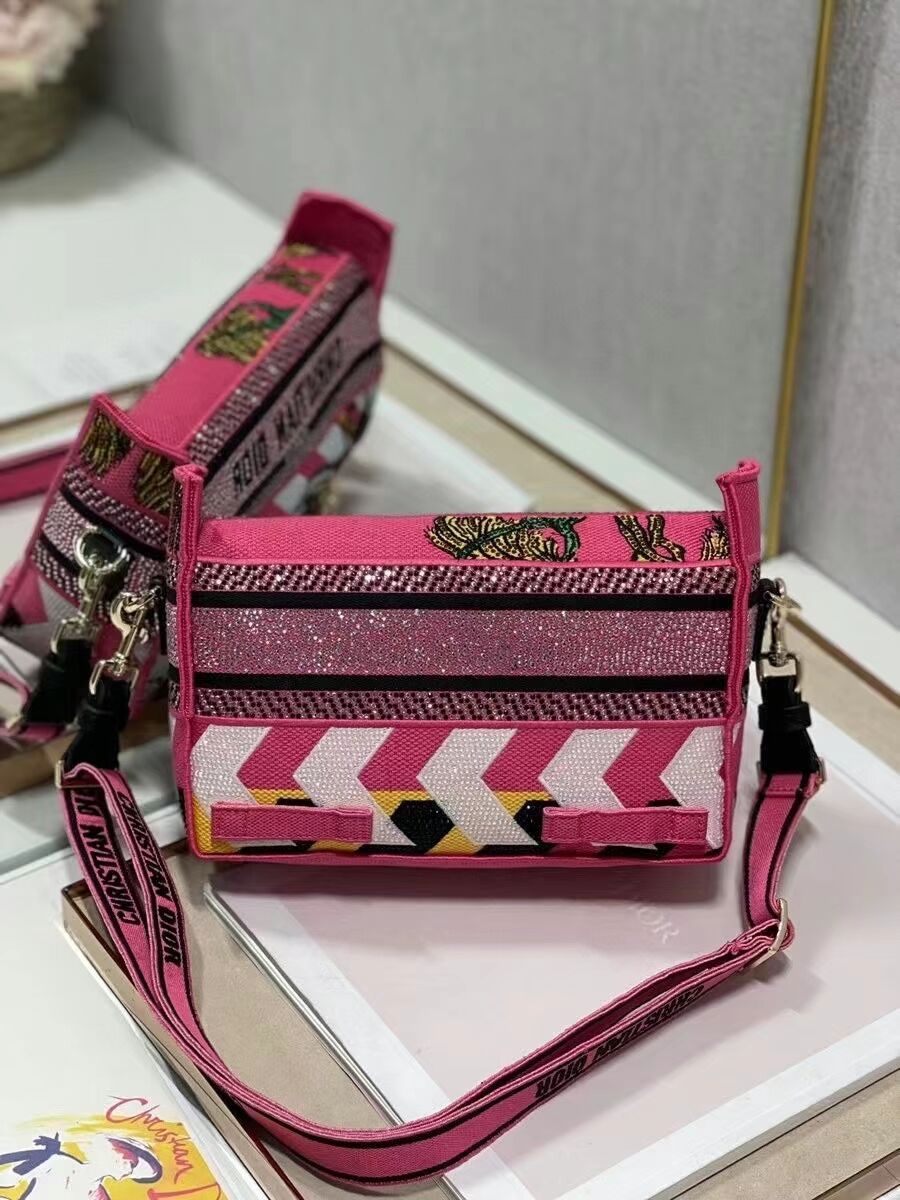 DIOR BOBBY BAG Embroidery C0803 pink