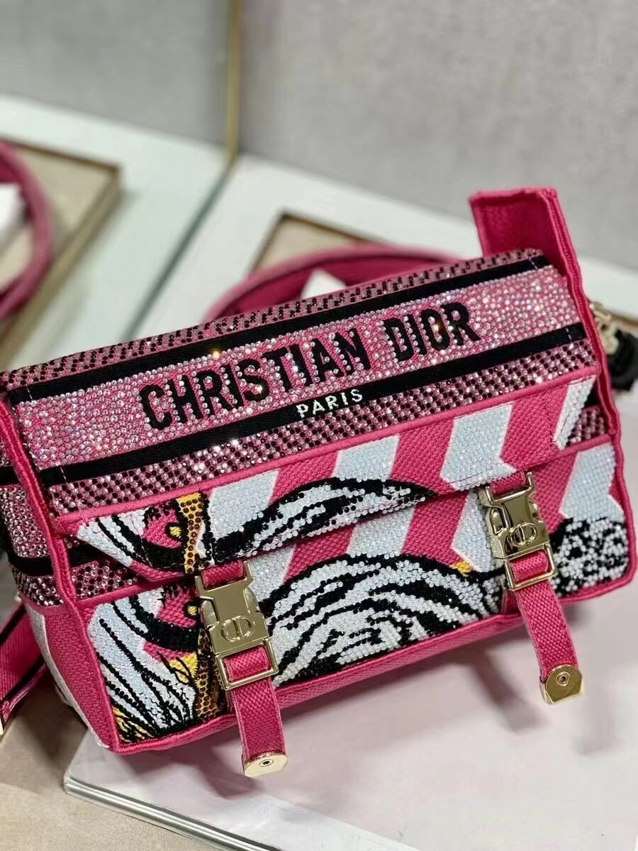 DIOR BOBBY BAG Embroidery C0803 pink