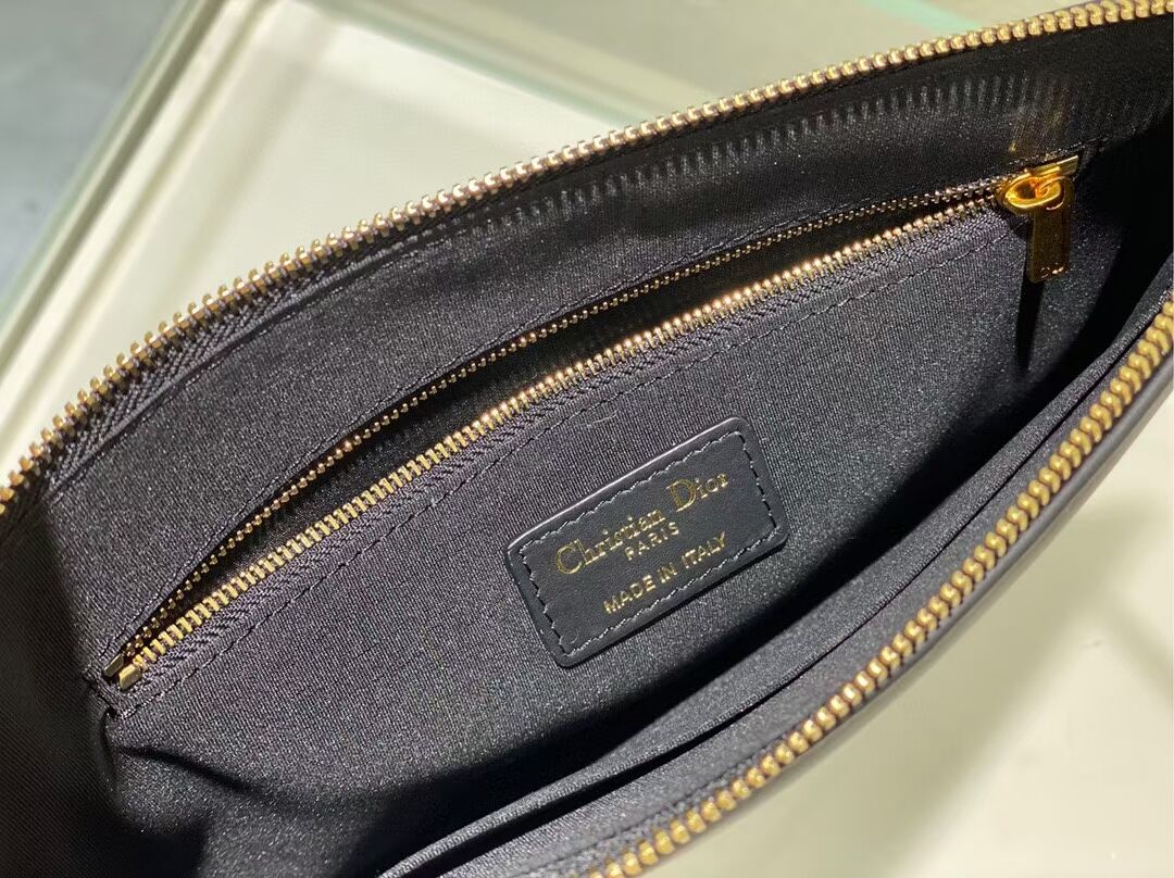 Dior Calfskin Cluth Bag C9181 Black
