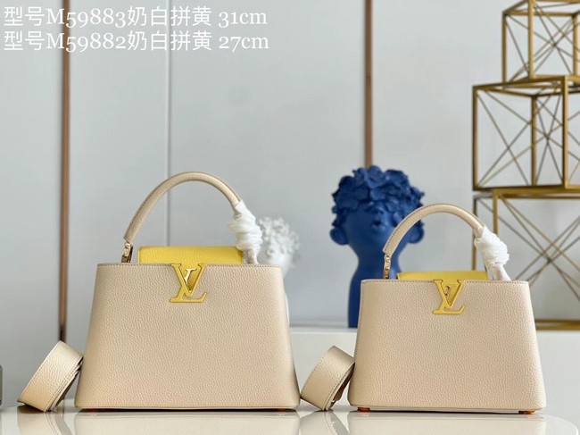 Louis Vuitton CAPUCINES BB M59882 Creme Beige