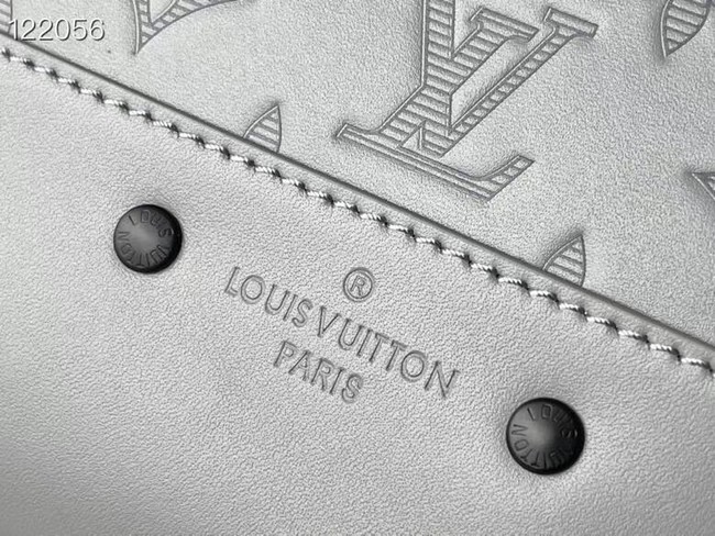 Louis Vuitton Monogram Shadow calf leather BACKPACK M46105 gray