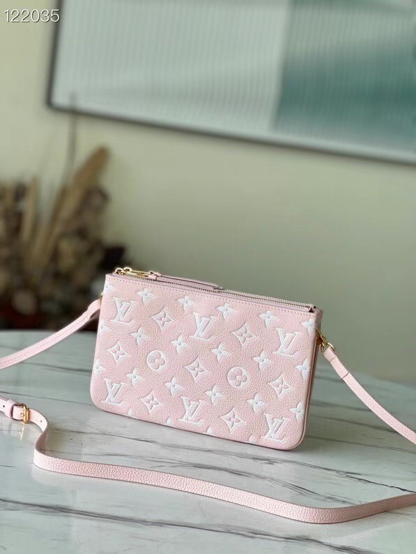 Louis Vuitton DOUBLE ZIP POCHETTE M81429 Candy Pink