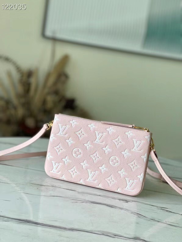 Louis Vuitton DOUBLE ZIP POCHETTE M81429 Candy Pink