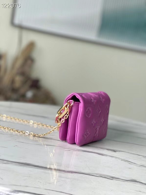 Louis vuitton WALLET ON STRAP BUBBLEGRAM M81125 Fuchsia