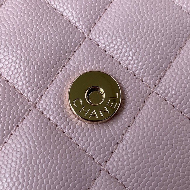 Chanel Grained Calfskin small Shoulder Bag AP33814 pink