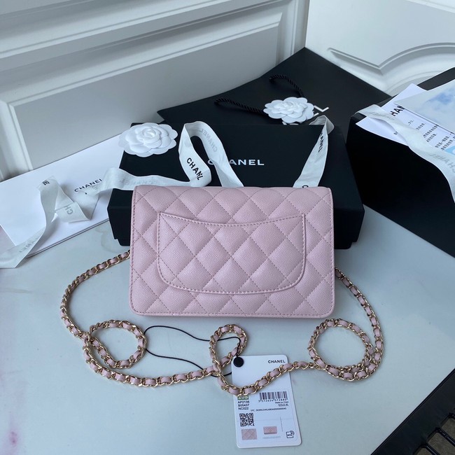 Chanel Grained Calfskin small Shoulder Bag AP33814 pink