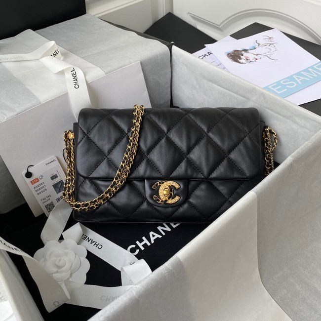 Chanel lambskin Shoulder Bag AS2563 black