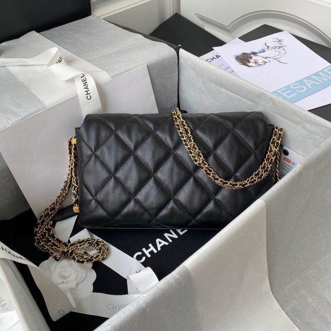 Chanel lambskin Shoulder Bag AS2563 black