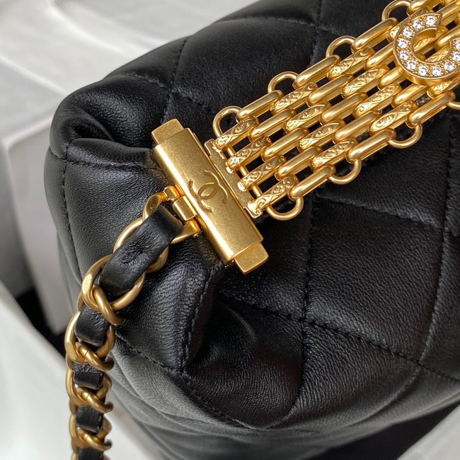 Chanel lambskin Shoulder Bag AS3242 black