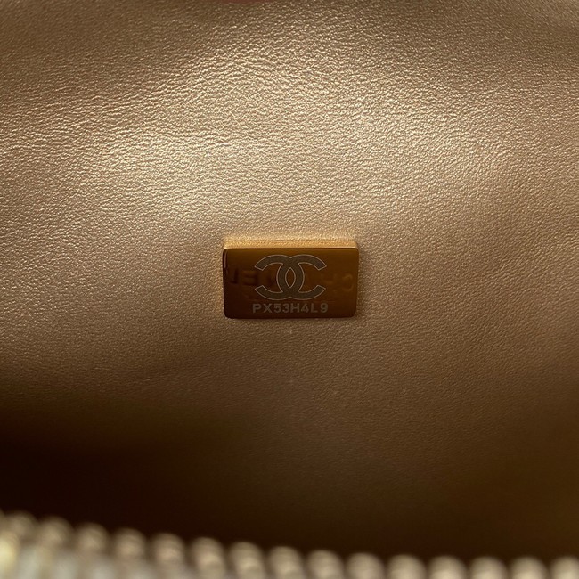 Chanel lambskin Shoulder Bag AS3242 white