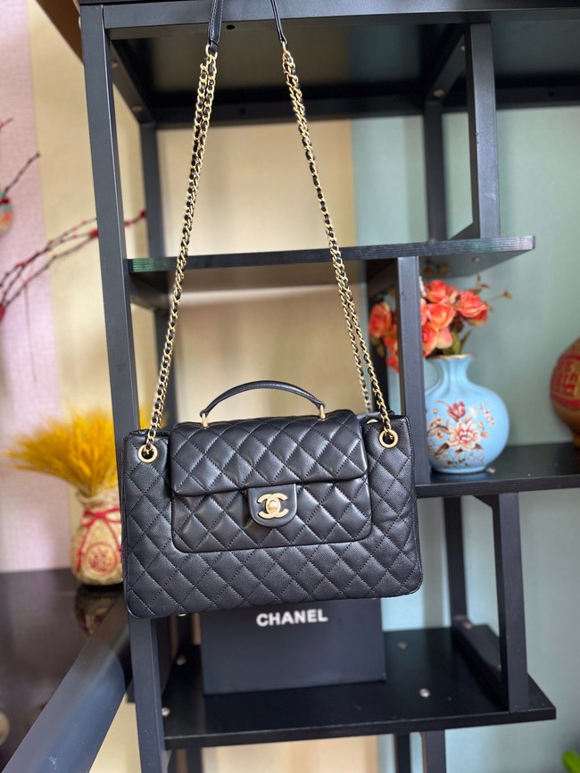 Chanel lambskin Shoulder Bag AS3335 black