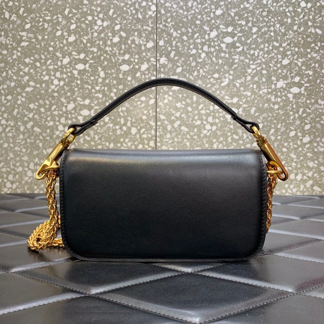 VALENTINO GARAVANI MINI LOCO Calf leather Shoulder Bag 1W2B0K black