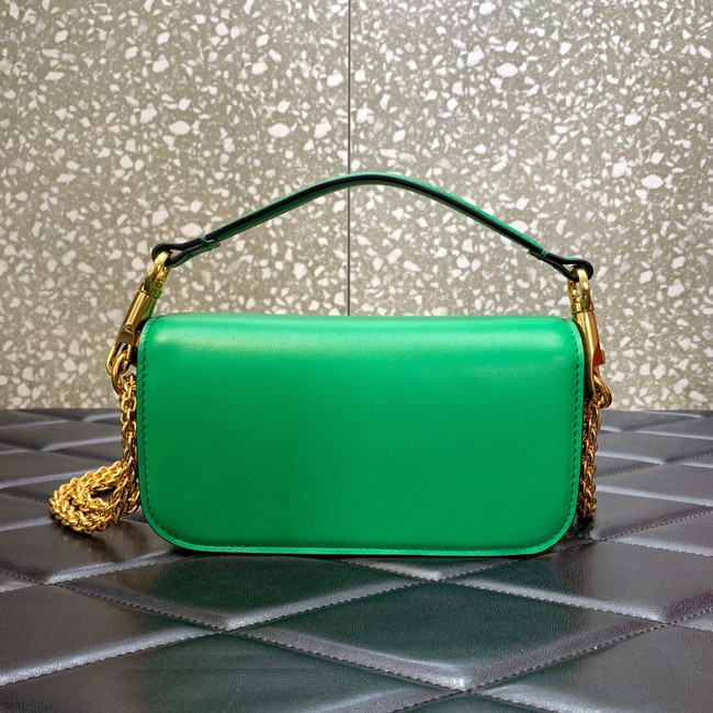 VALENTINO GARAVANI MINI LOCO Calf leather Shoulder Bag 1W2B0K green