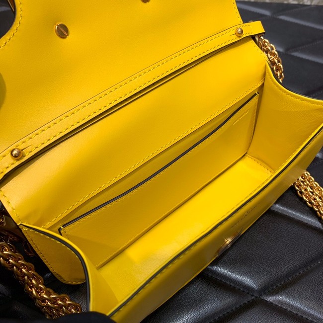 VALENTINO GARAVANI MINI LOCO Calf leather Shoulder Bag 1W2B0K yellow