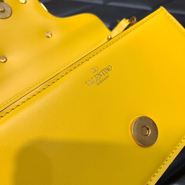 VALENTINO GARAVANI MINI LOCO Calf leather Shoulder Bag 1W2B0K yellow