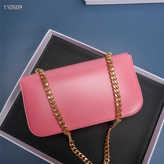 Celine CHAIN SHOULDER BAG TRIOMPHE IN SHINY CALFSKIN 199243 PINK