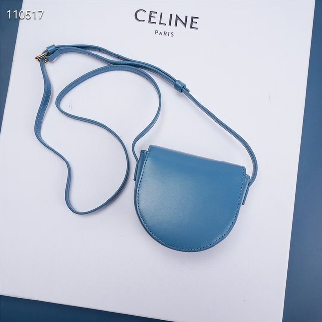 Celine FOLCO CUIR TRIOMPHE IN SMOOTH CALFSKIN 10J303 BLUE