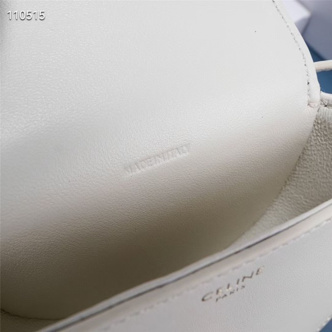 Celine FOLCO CUIR TRIOMPHE IN SMOOTH CALFSKIN 10J303 WHITE