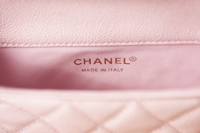 Chanel Grained Calfskin Shoulder Bag AS3225 pink