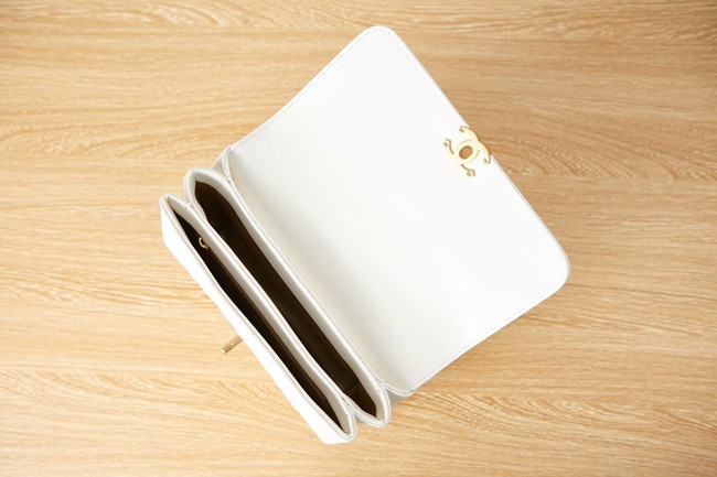 Chanel lambskin Shoulder Bag AS3241 white