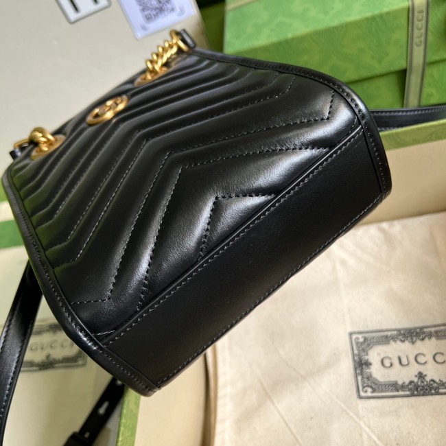 Gucci GG Marmont matelasse mini bag 696123 black