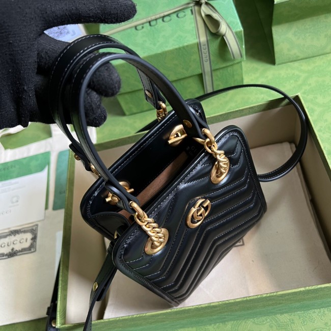 Gucci GG Marmont matelasse mini bag 696123 black