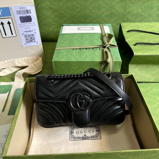 Gucci GG Marmont matelasse mini bag 446744 Black