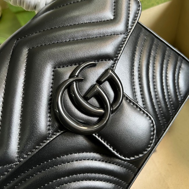 Gucci GG Marmont mini top handle bag 702563 black