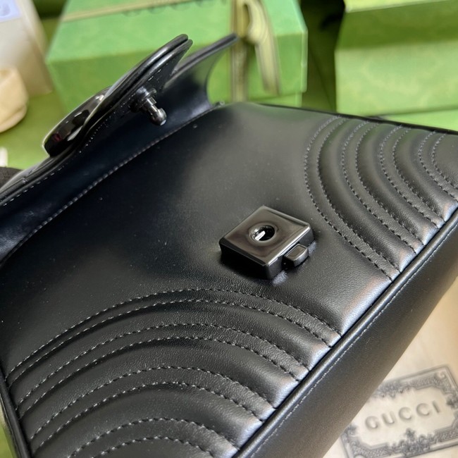 Gucci GG Marmont mini top handle bag 702563 black