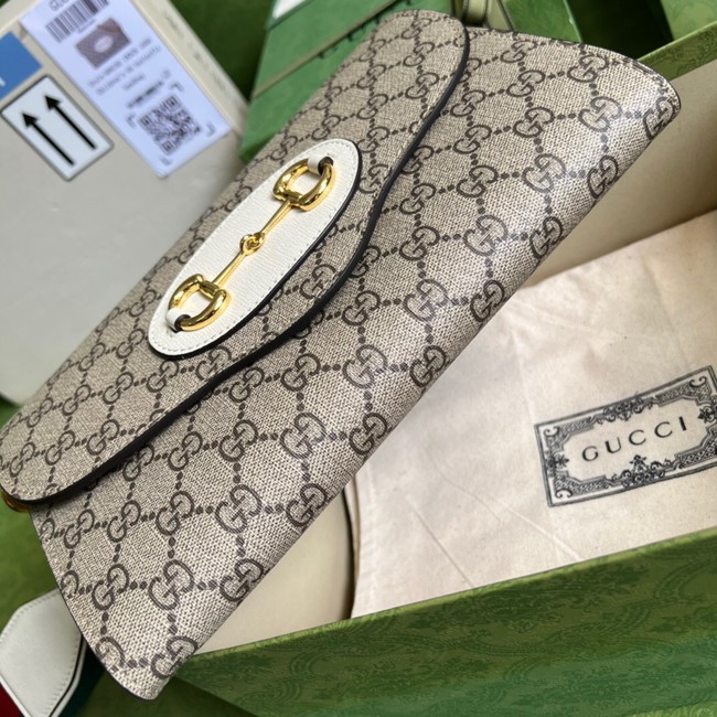 Gucci Horsebit 1955 small bag 677286 white