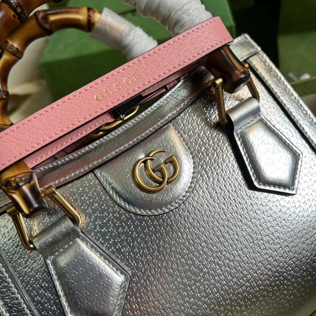 Gucci Diana mini tote bag 702732 Silver