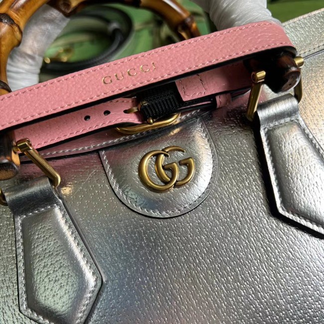 Gucci Diana small tote bag 702721 Silver