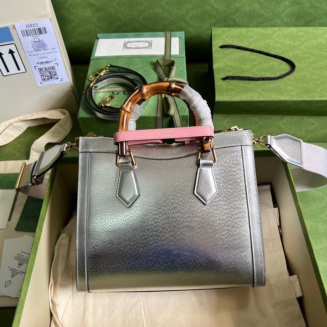 Gucci Diana small tote bag 702721 Silver