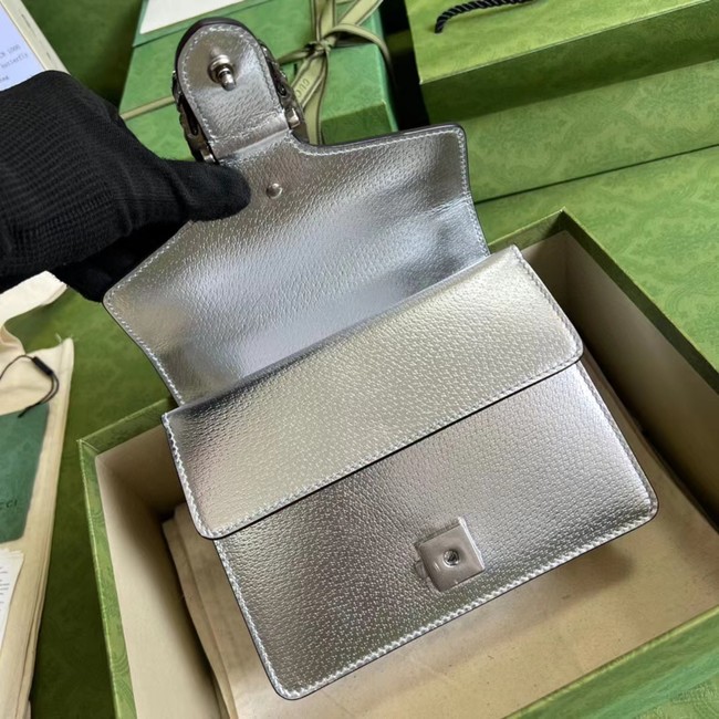 Gucci Dionysus lame mini bag 421970 Silver